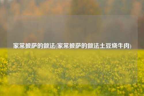 家常披萨的做法(家常披萨的做法土豆烧牛肉)